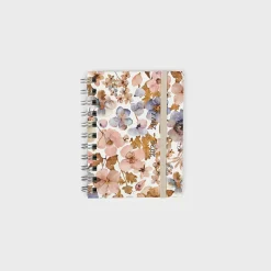 Agenda académica A6 2026-27 - Pressed Flowers Light
