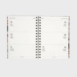 Agenda académica A5 2026-27 - Pressed Flowers Light