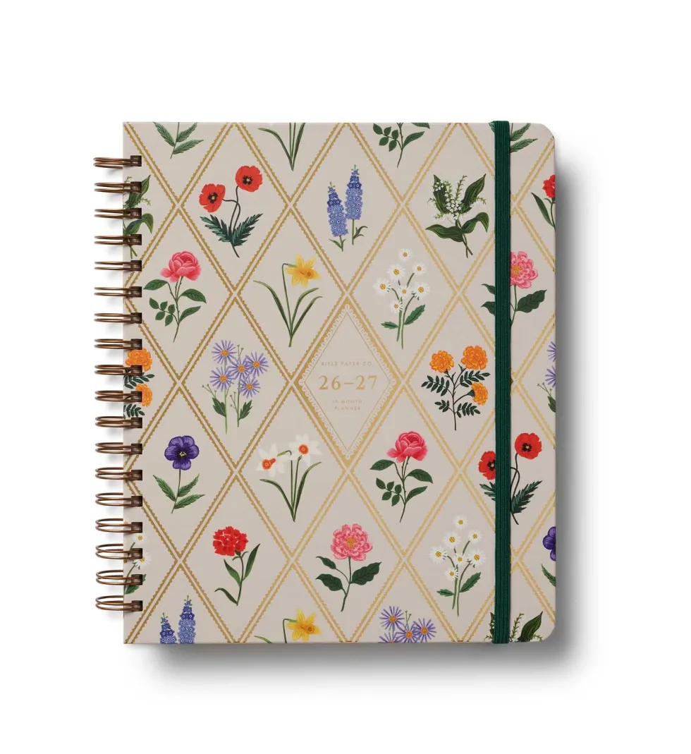 Agenda Académica 2026-2027 17 meses - Garden Study - Rifle Paper Co