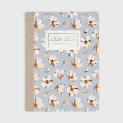 Agenda Mensual 2026-27 Castellano - 16 meses - Blue Magnolia