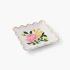 Bandejita anillero porcelana Roses Scalloped - Rifle Paper Co.