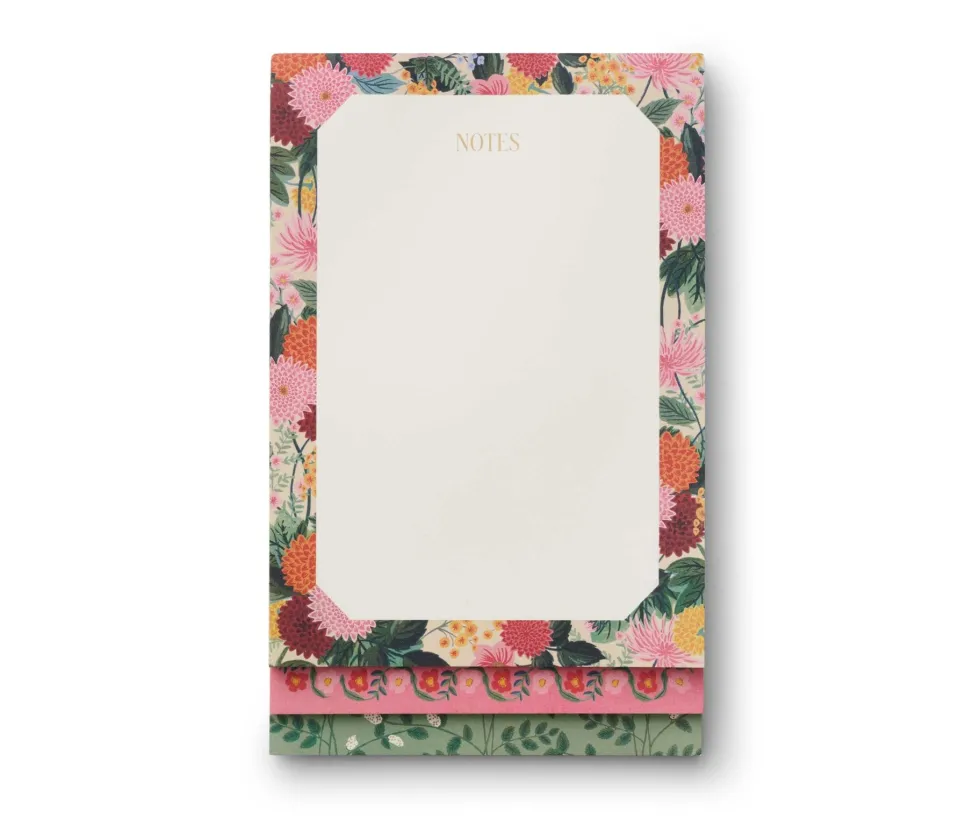 Bloc de notas escalonado Dahlia - Rifle Paper Co.