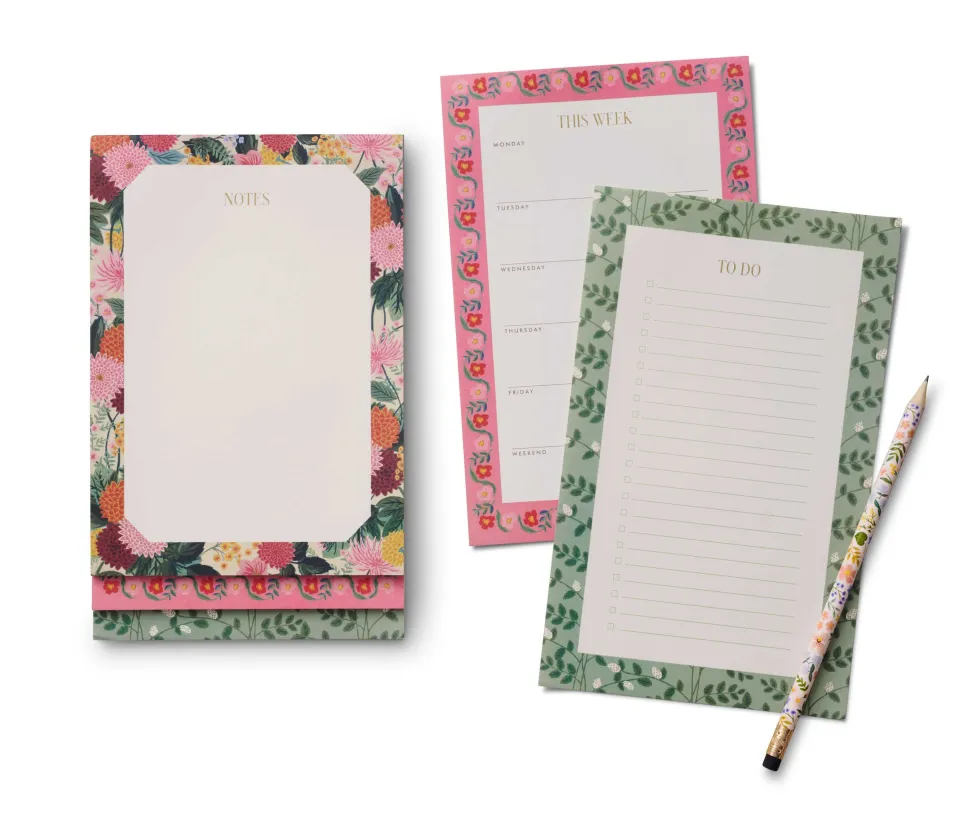 Bloc de notas escalonado Dahlia - Rifle Paper Co.