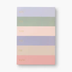 Bloc de notas grande Muted Weekly Color Block de Rifle Paper Co.