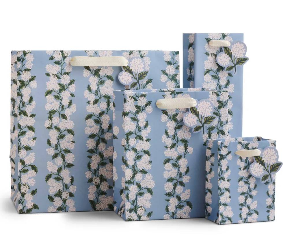 Bolsa de regalo de papel Hydrangea