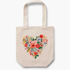 Bolsa de tela (tote bag) - Floral Heart - Rifle Paper