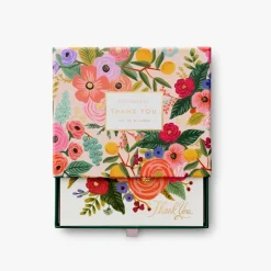 Caja con 8 tarjetas postales agradecimiento Garden Party - Rifle Paper