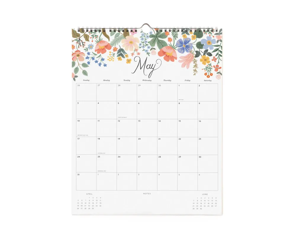 Calendario de pared 2026 - Dahlia - Rifle Paper