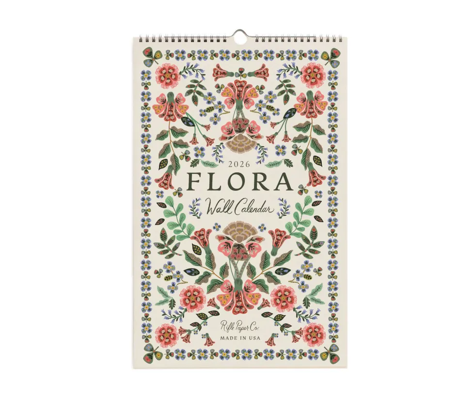 Calendario de pared 2026 - Flora - Rifle Paper