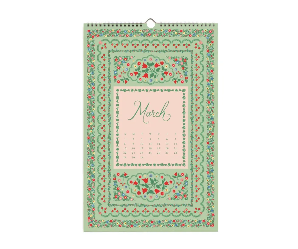 Calendario de pared 2026 - Flora - Rifle Paper