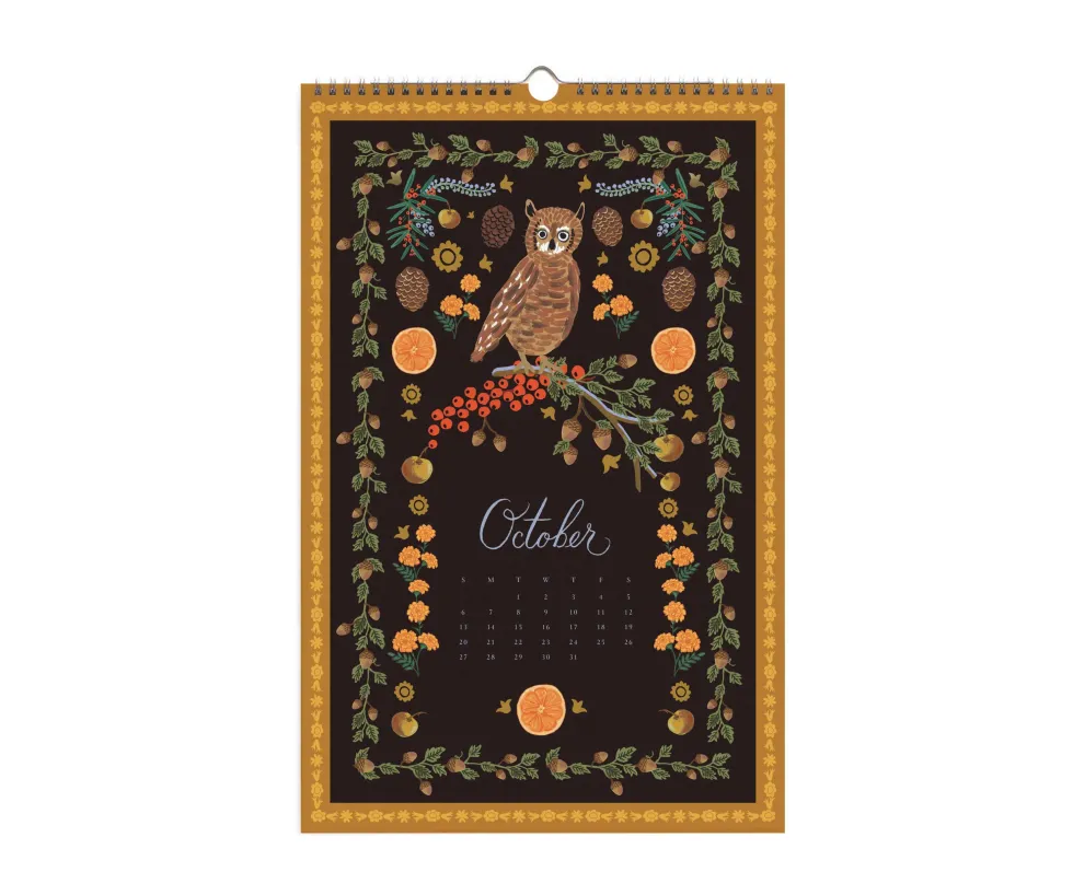 Calendario de pared 2026 - Flora - Rifle Paper