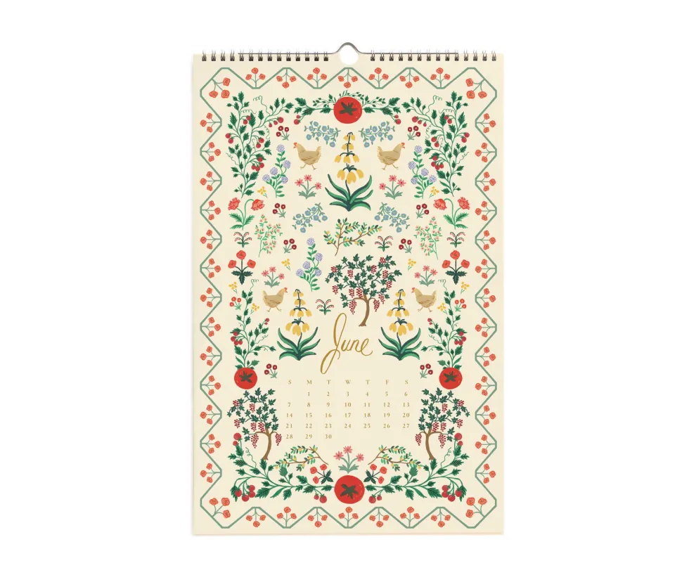 Calendario de pared 2026 - Flora - Rifle Paper