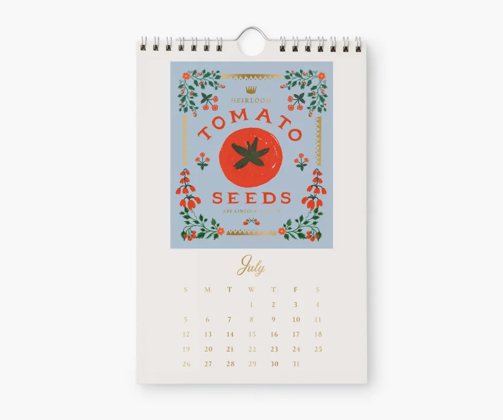 Calendario de pared 2026 - Granja - Rifle Paper