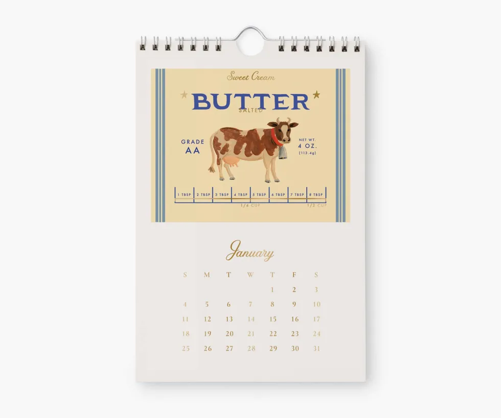 Calendario de pared 2026 - Granja - Rifle Paper