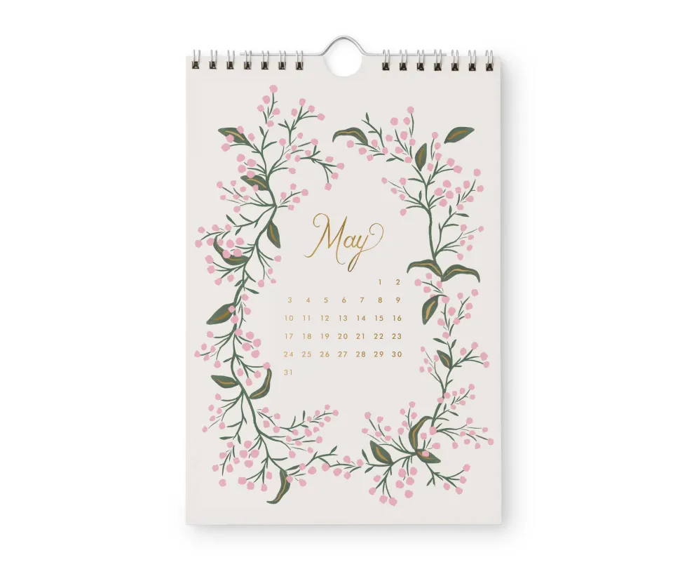 Calendario de pared 2026 - Strawberry Fields - Rifle Paper