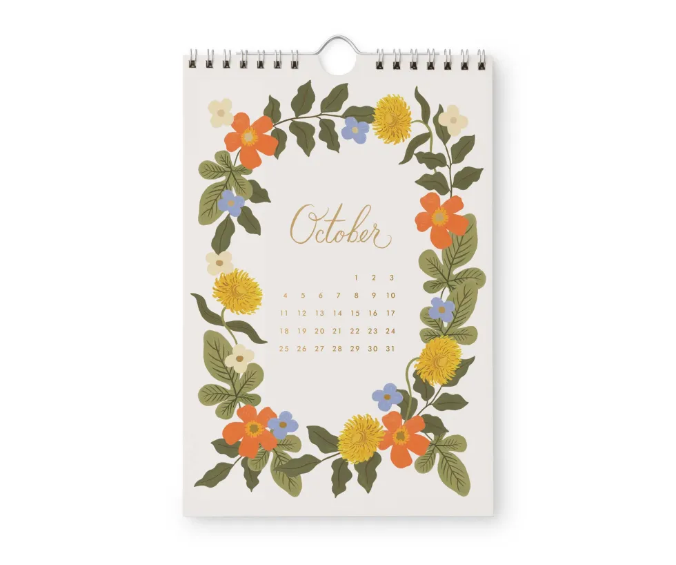 Calendario de pared 2026 - Strawberry Fields - Rifle Paper