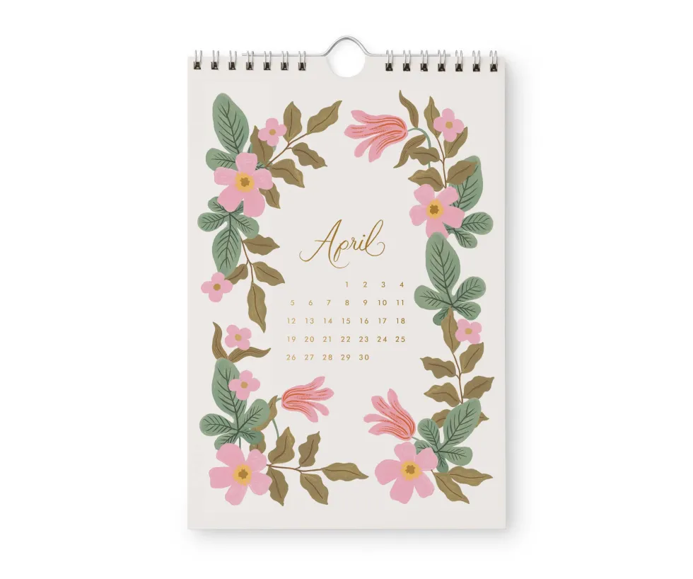 Calendario de pared 2026 - Strawberry Fields - Rifle Paper