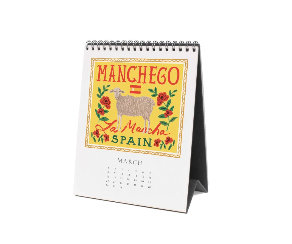 Calendario de sobremesa 2026 Cheese - Rifle Paper