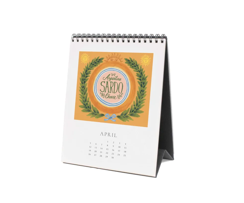 Calendario de sobremesa 2026 Cheese - Rifle Paper