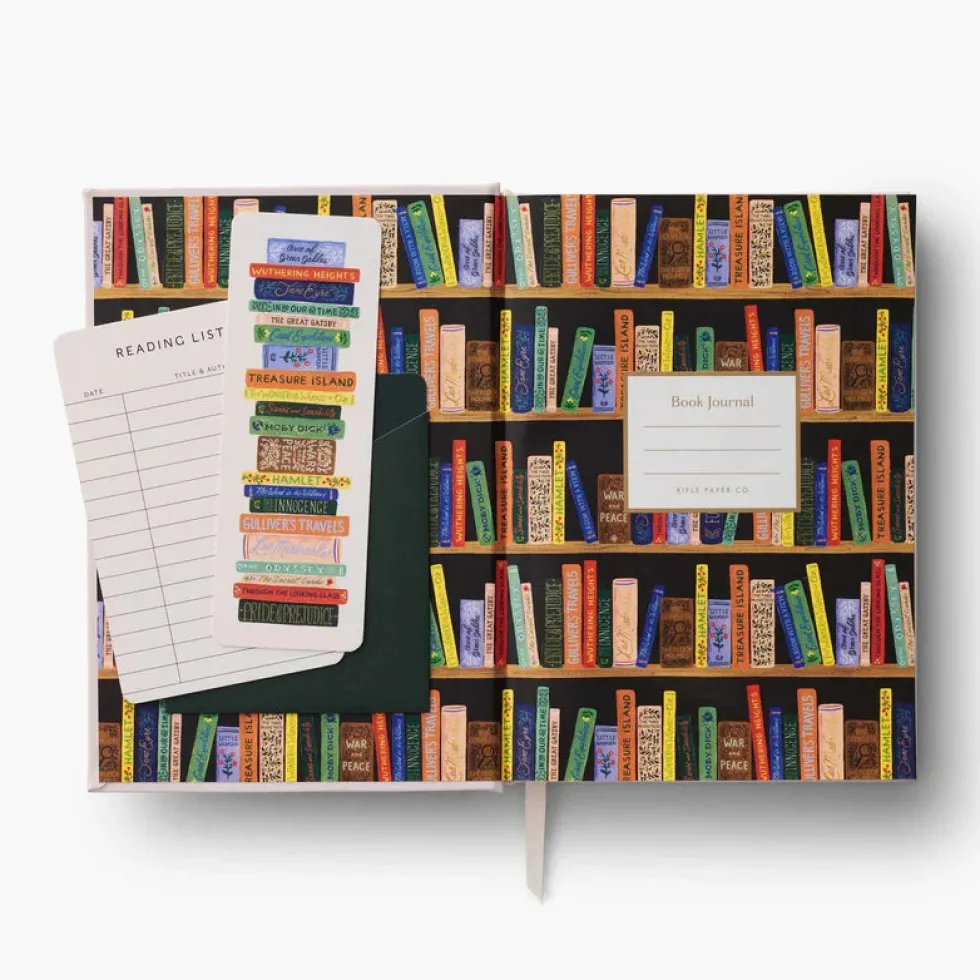 Diario de libros bordado Bookclub - Rifle Paper Co