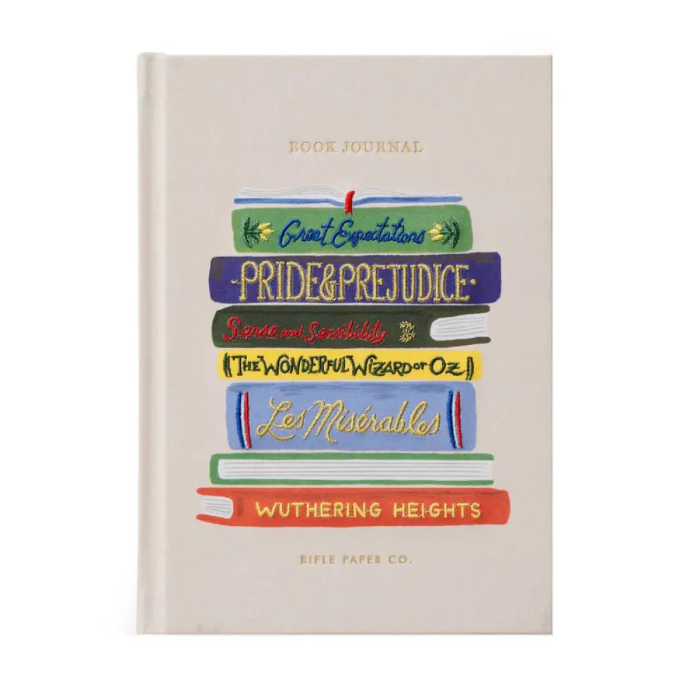 Diario de libros bordado Bookclub - Rifle Paper Co