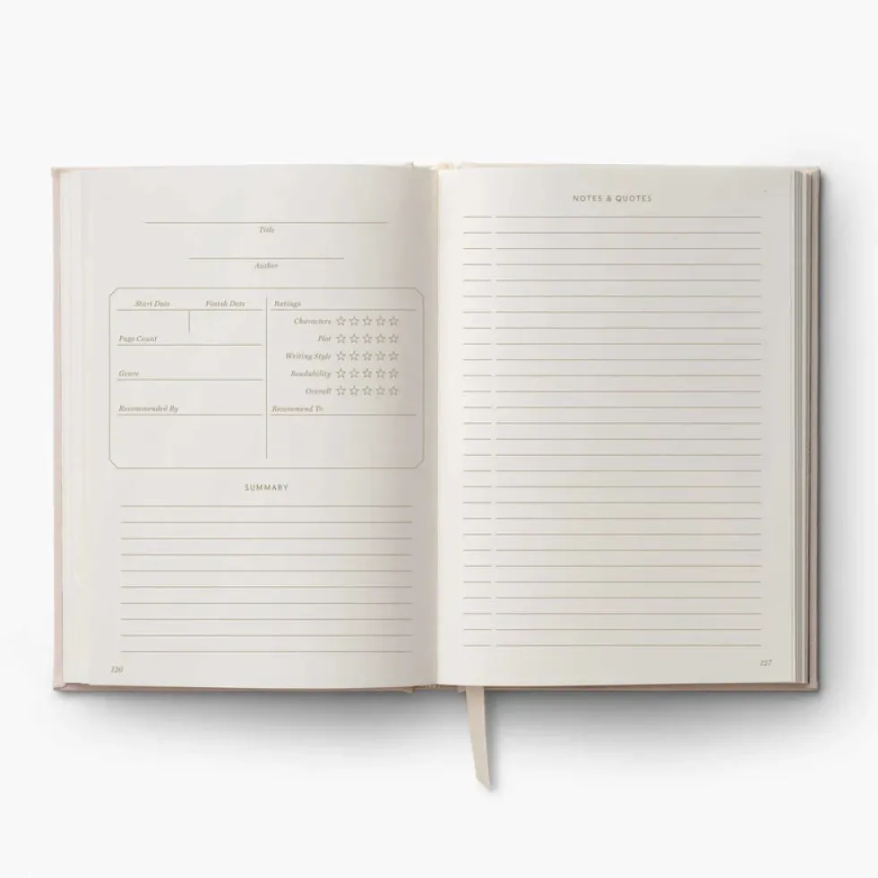 Diario de libros bordado Bookclub - Rifle Paper Co