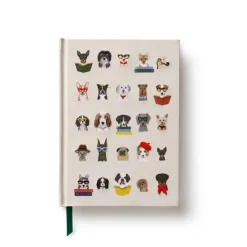 Diario personal bordado Perros - Rifle Paper
