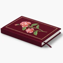 Diario personal encuadernado en tela bordada Roses - Rifle Paper