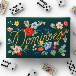 Estuche con juego de Dominó Strawberry Fields - Rifle Paper Co.