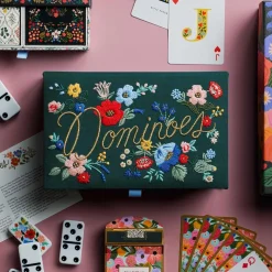 Estuche con juego de Dominó Strawberry Fields - Rifle Paper Co.