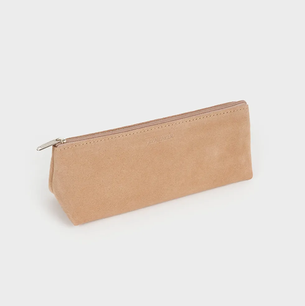 Estuche triangular ante