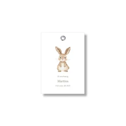 Etiqueta bautizo personalizable Clásica. Tamaño 55x80mm.