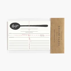 Fichas de Recetas Charcoal Sppon Recipe Cards - Rifle Paper Co.