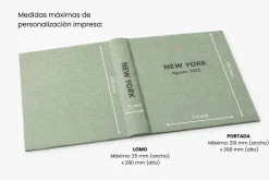 Álbum de fotos vertical interior ivory