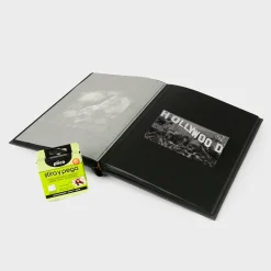 Álbum de fotos vertical interior negro
