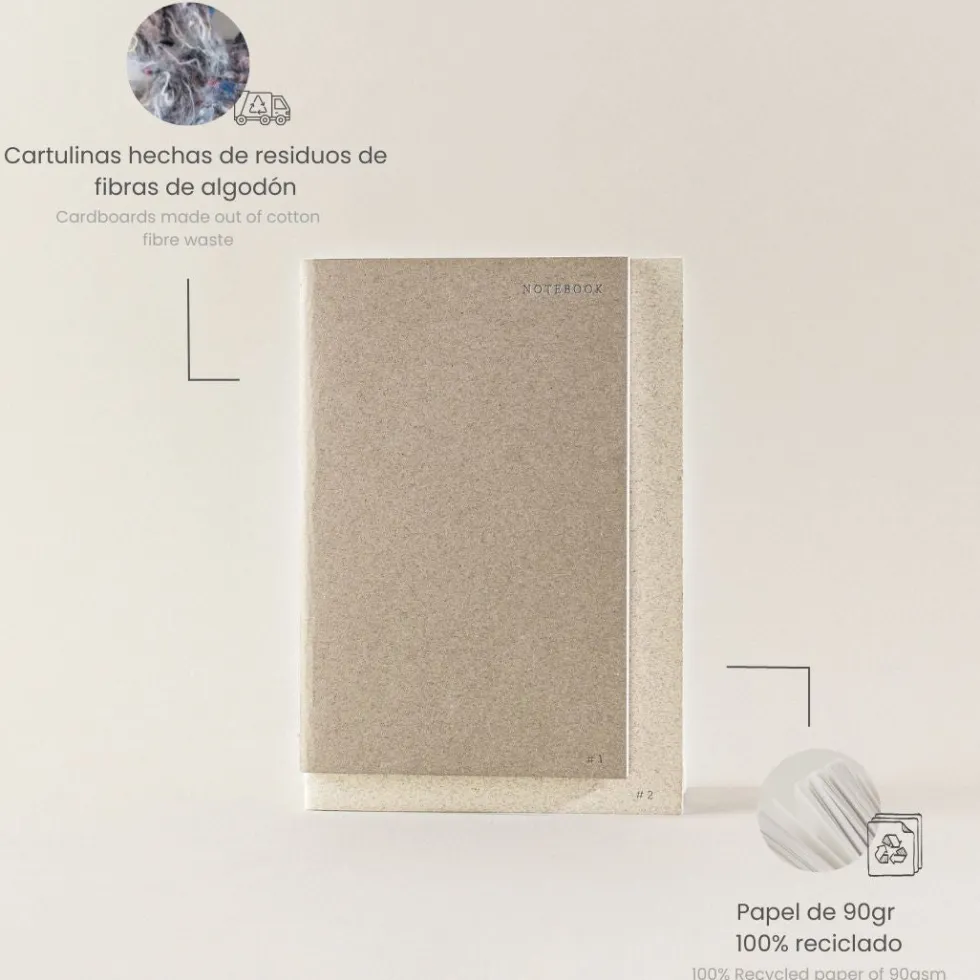 Libreta 2 en 1 · Cotton
