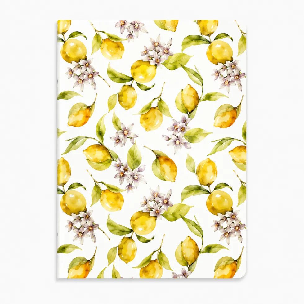 Libreta grapada 16hojas A4 Lemon Blossom
