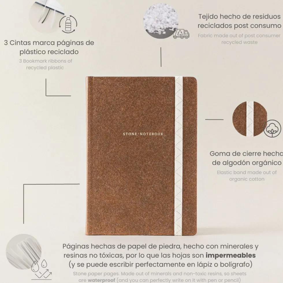 Libreta Papel de Piedra A5