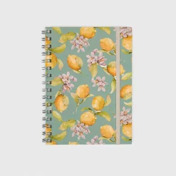 Libreta Wyro A5 Tapa Blanda Hojas Cuadrícula - Lemon Garden