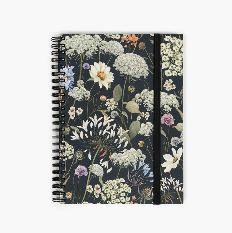 Libreta Wyro A5 Tapa Blanda Hojas Cuadrícula - Wild Flowers
