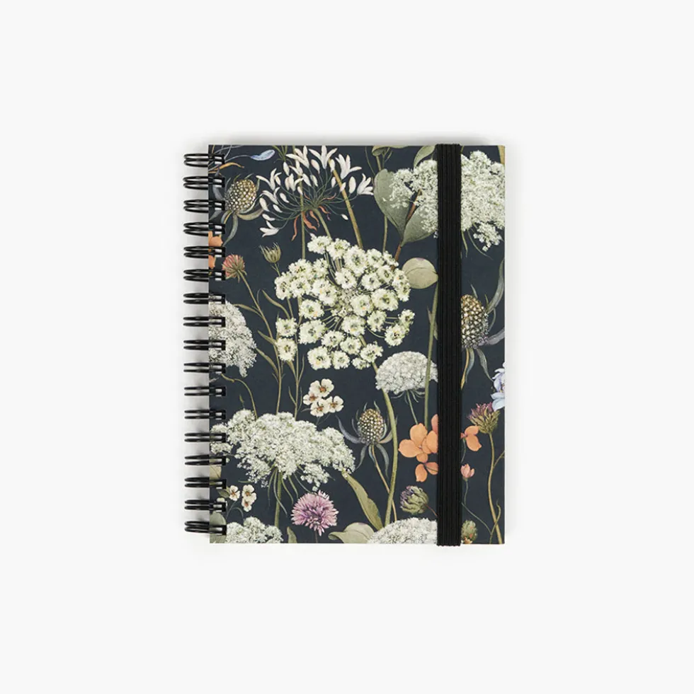 Libreta Wyro A6 Tapa Blanda Hojas Cuadrícula - Wild Flowers