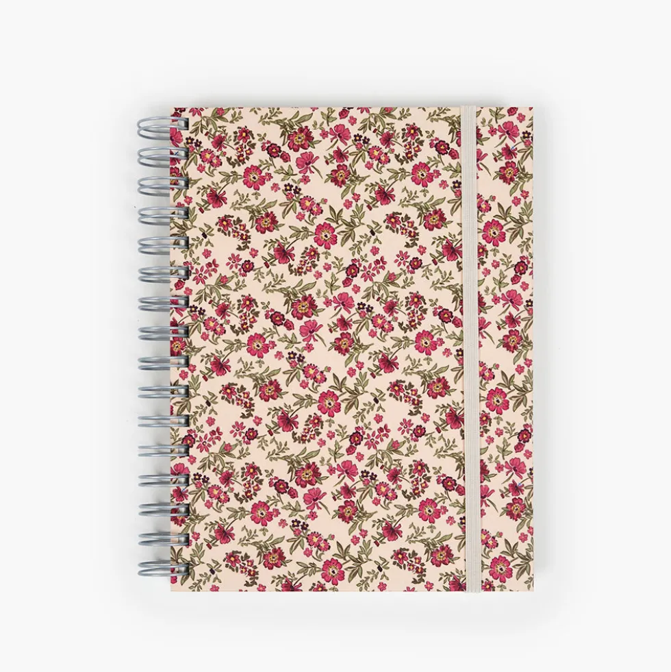 Libreta Wyro A5 Tapa Dura Hojas Lisas Floral Roses