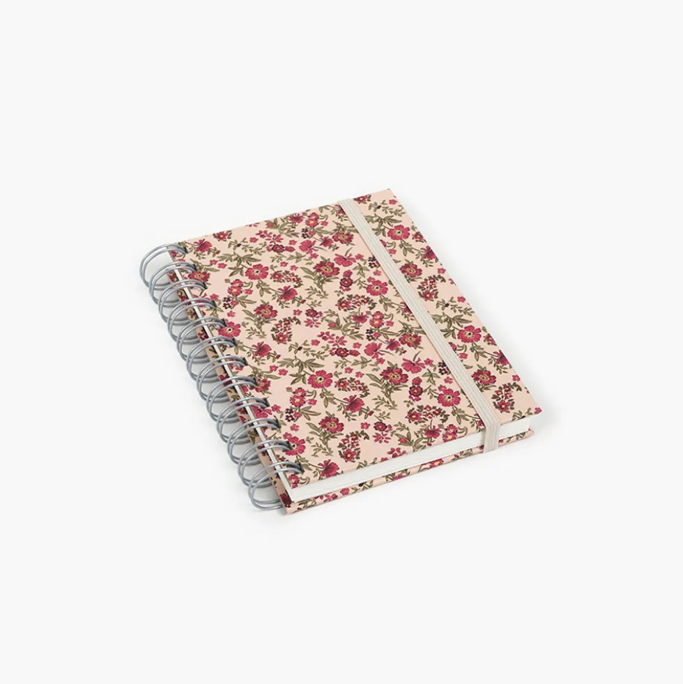 Libreta Wyro A6 Tapa Dura Hojas Lisas Floral Roses