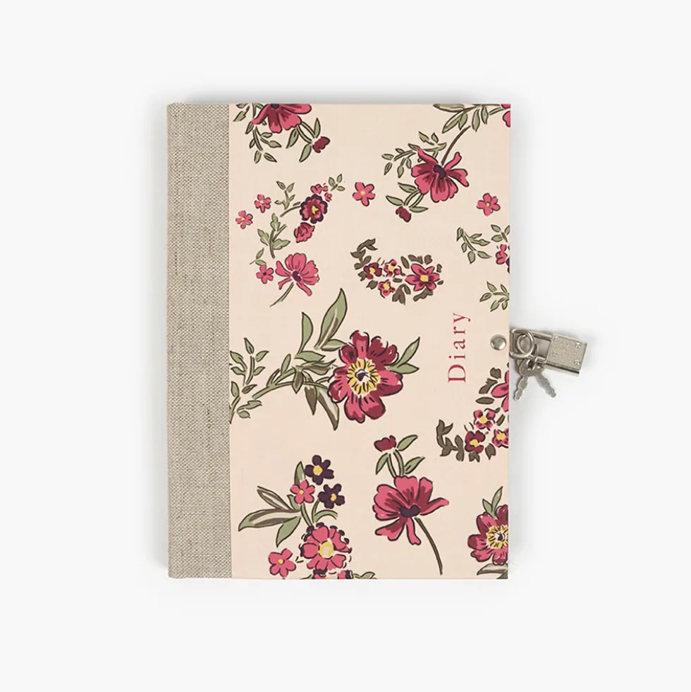 Libro diario candado Floral Roses