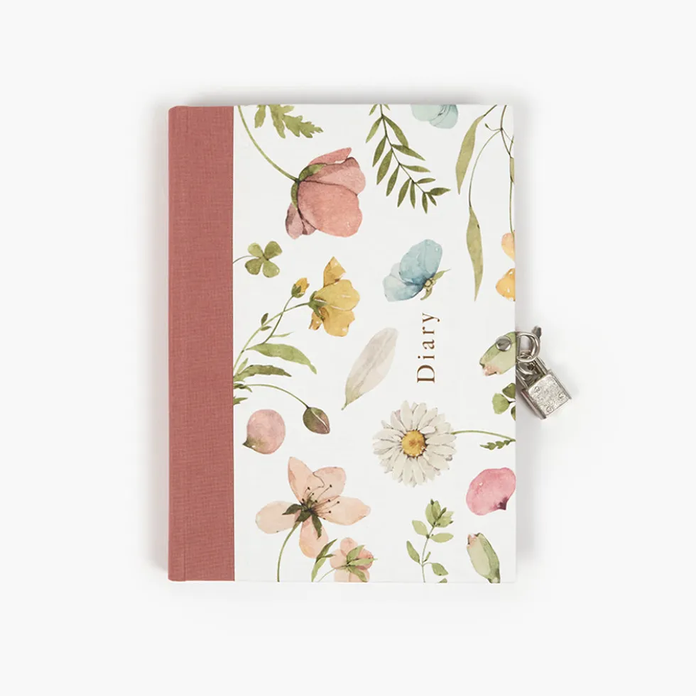 Libro diario candado Spring Flowers