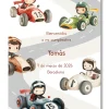 Lámina Bienvenida Cumpleaños personalizable con motivos de automoviles. Tamaño A5.