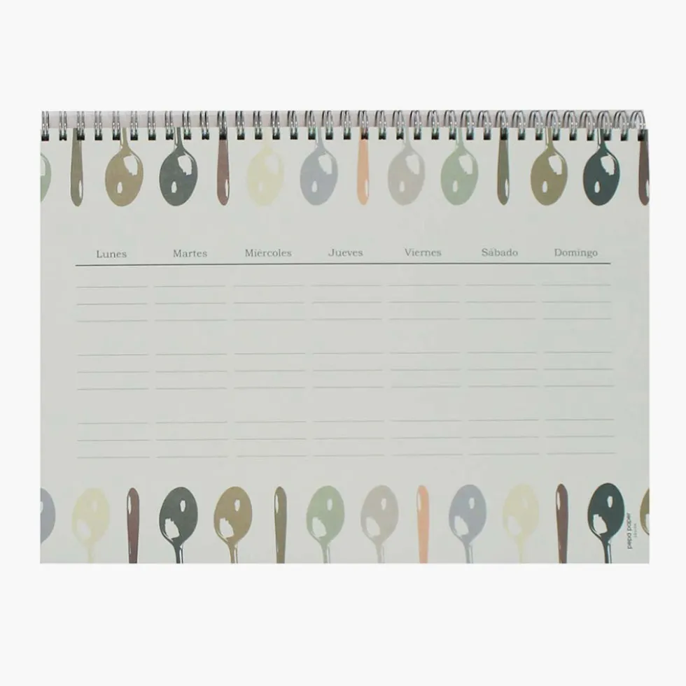 Pack Cocina "Cucharas" I Recetario + Planificador Menús + Lista Compra