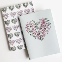 Pack libretas Corazón eucaliptus