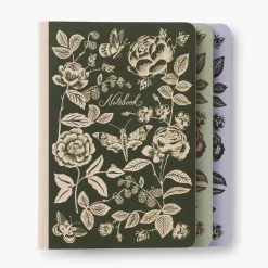 Pack 3 libretas cosidas English Rose - Rifle Paper