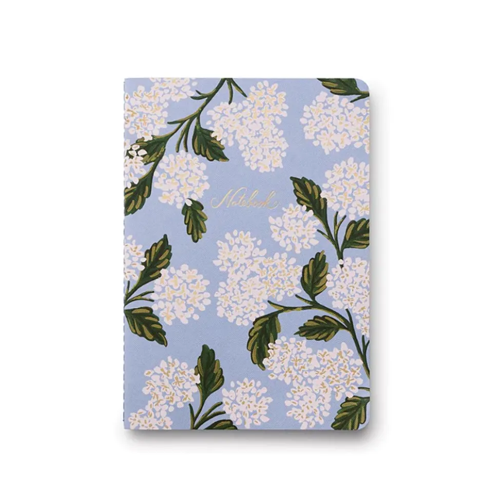 Pack 3 libretas cosidas Hydrangea - Rifle Paper co.